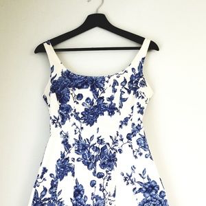 Blue Rose A-line dress